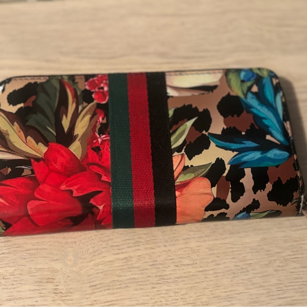 Floral and Animal Print Wallet